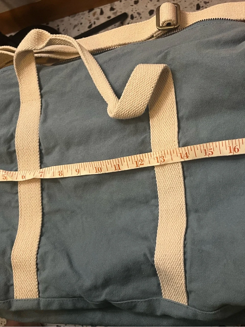Known Supply Blue Canvas Duffel Bag
